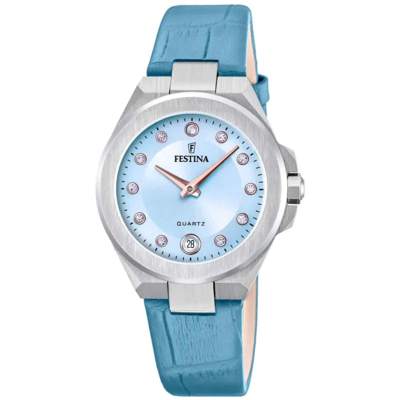 Festina F20701/3 Women's Mademoiselle Light Blue Wristwatch sold by H.S. Johnson
