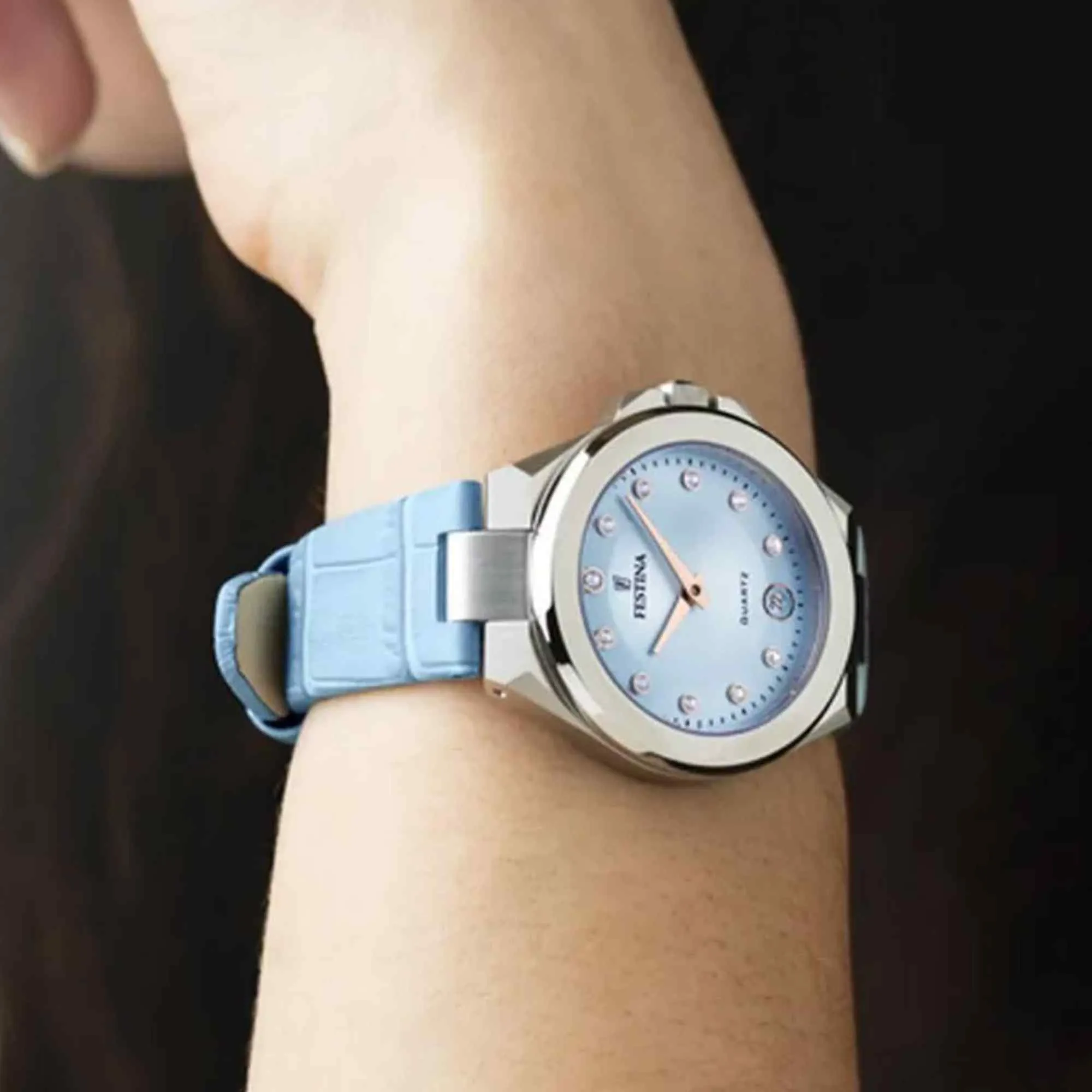 Festina F20701/3 Women's Mademoiselle Light Blue Watch sold by H.S. Johnson product image thumbnail 2