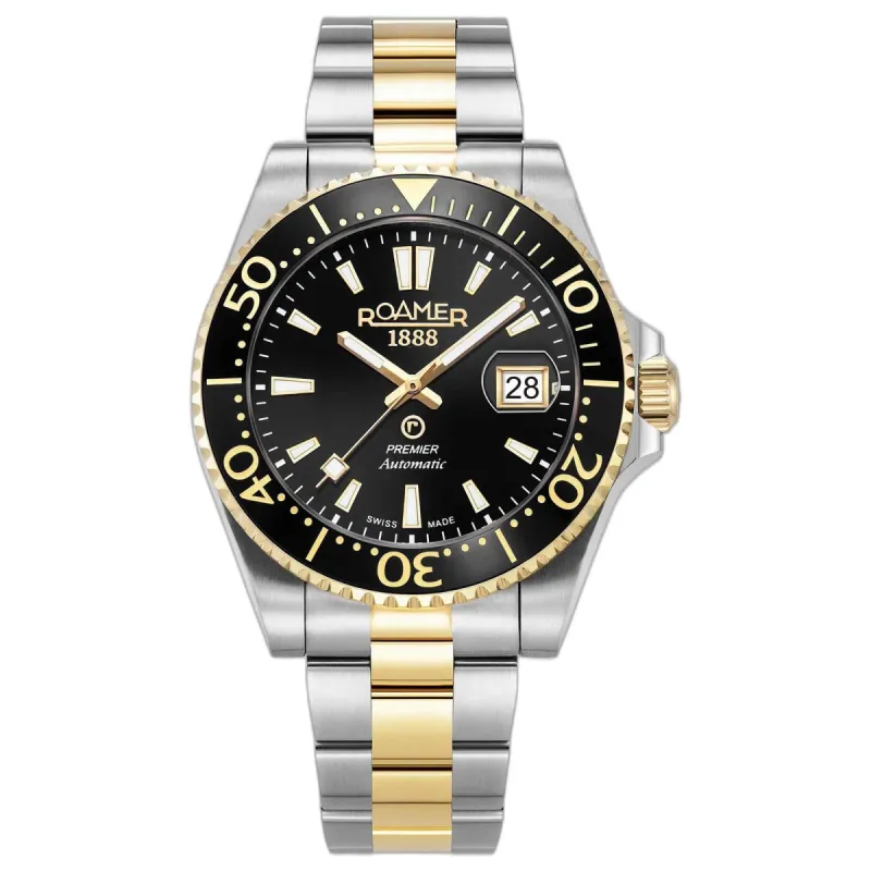 Roamer 986983 47 85 21 Men's Premier Black Dial Automatic Wristwatch sold by H.S. Johnson