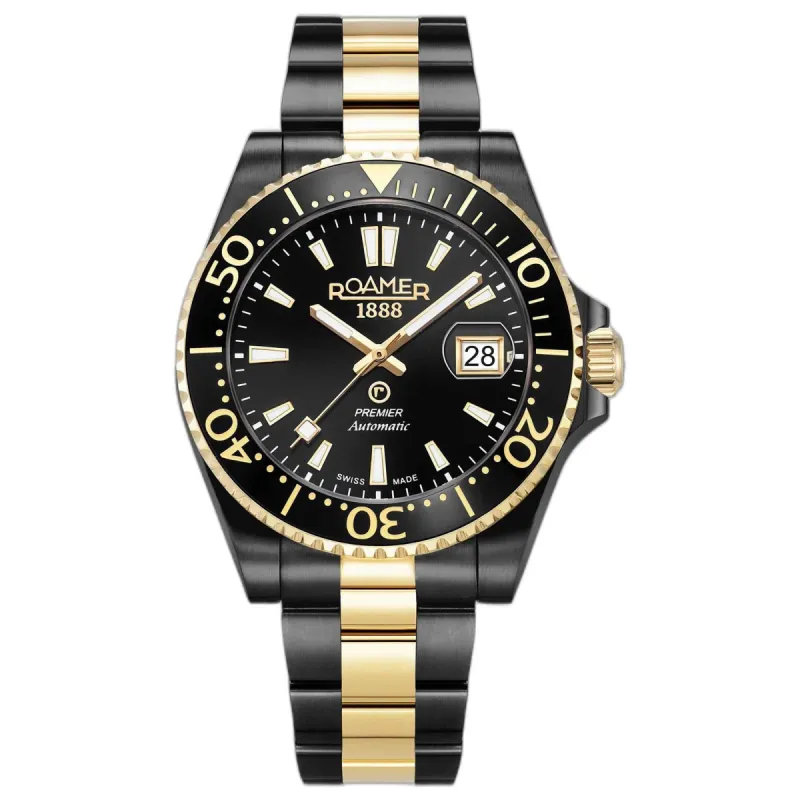 Roamer 986983 45 85 20 Men's Premier Black Dial Automatic Watch sold by H.S. Johnson