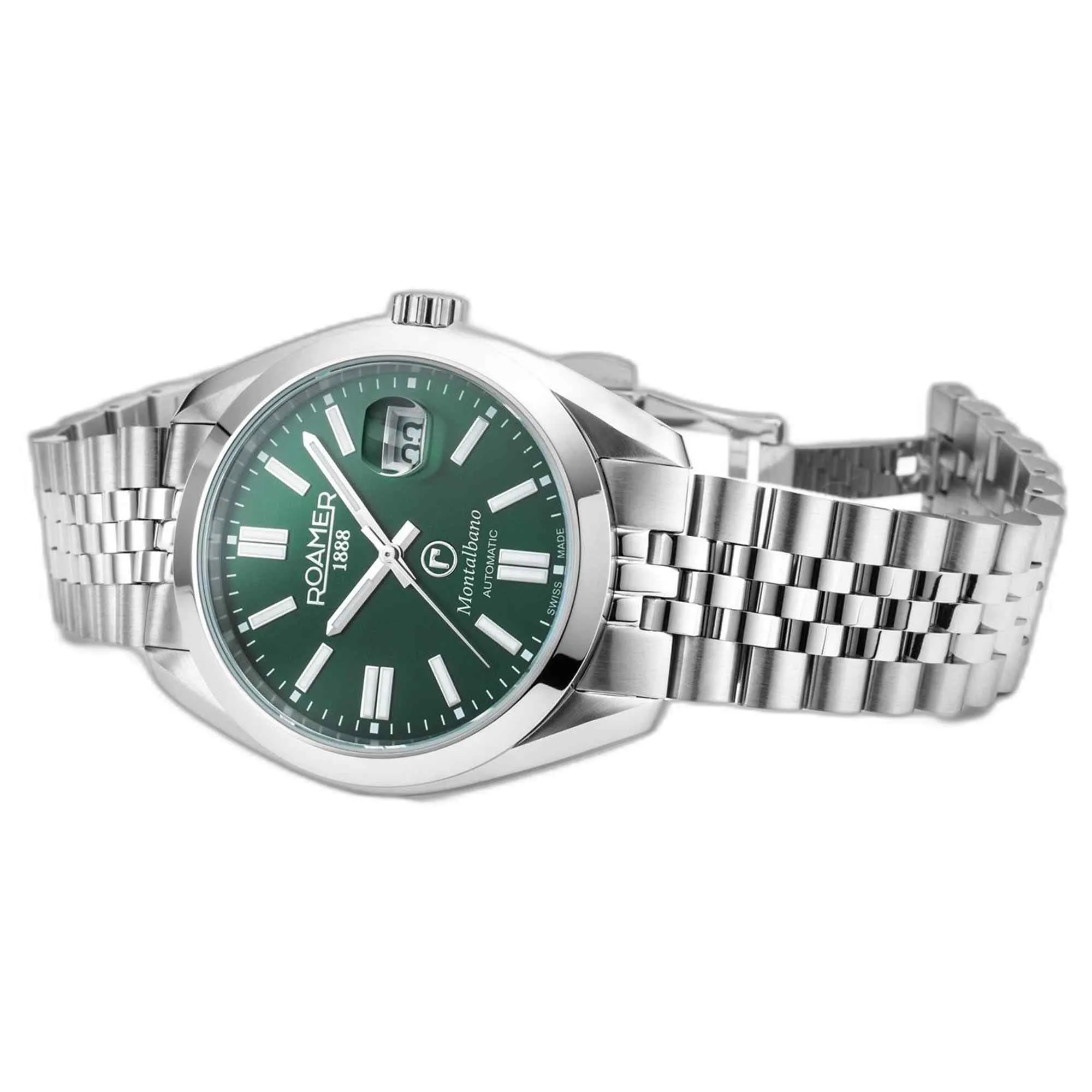 Roamer 996983 41 75 20 Men's Montalbano Green Dial Automatic Watch sold by H.S. Johnson product image thumbnail 3