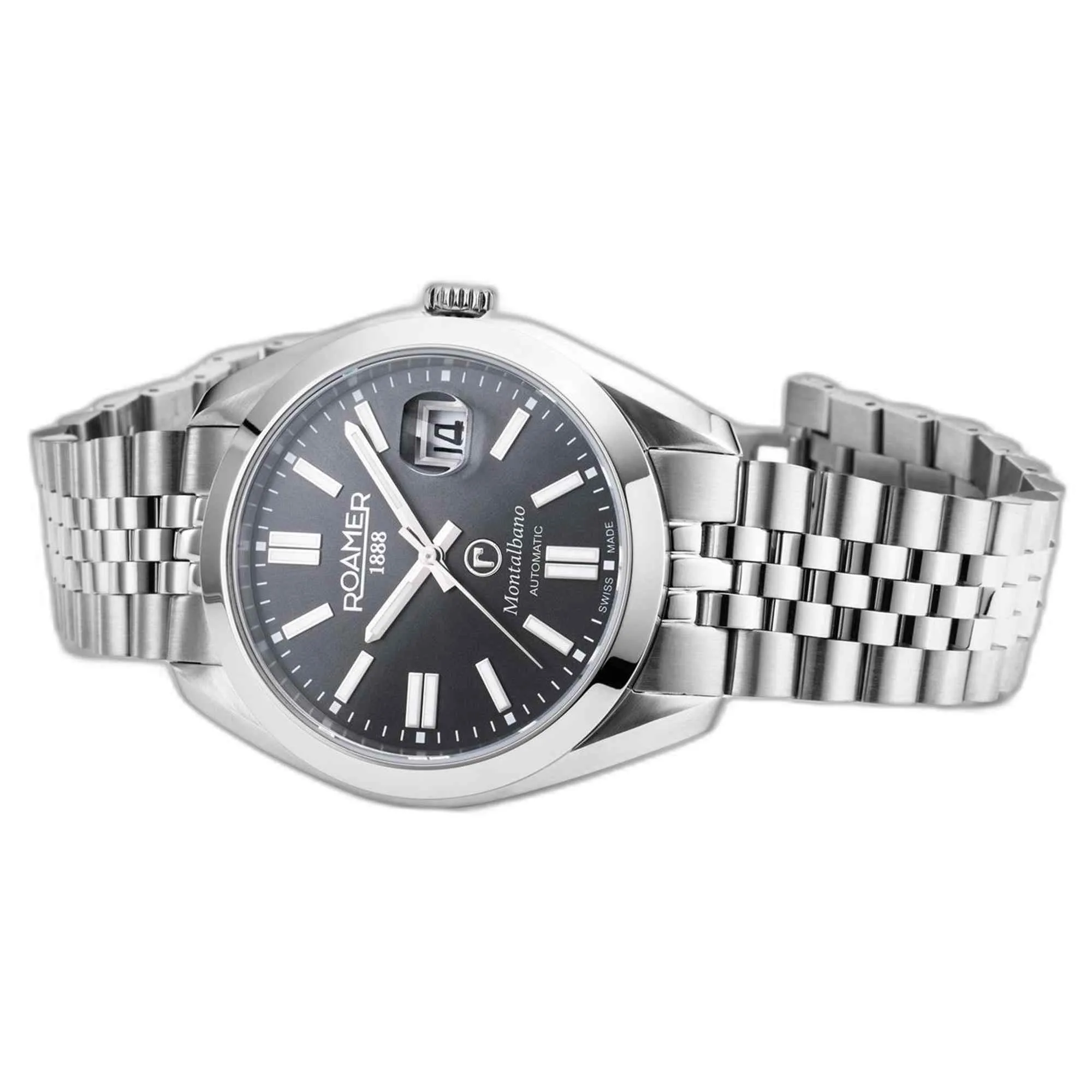 Roamer 996983 41 55 20 Men's Montalbano Grey Dial Automatic Watch sold by H.S. Johnson product image thumbnail 3