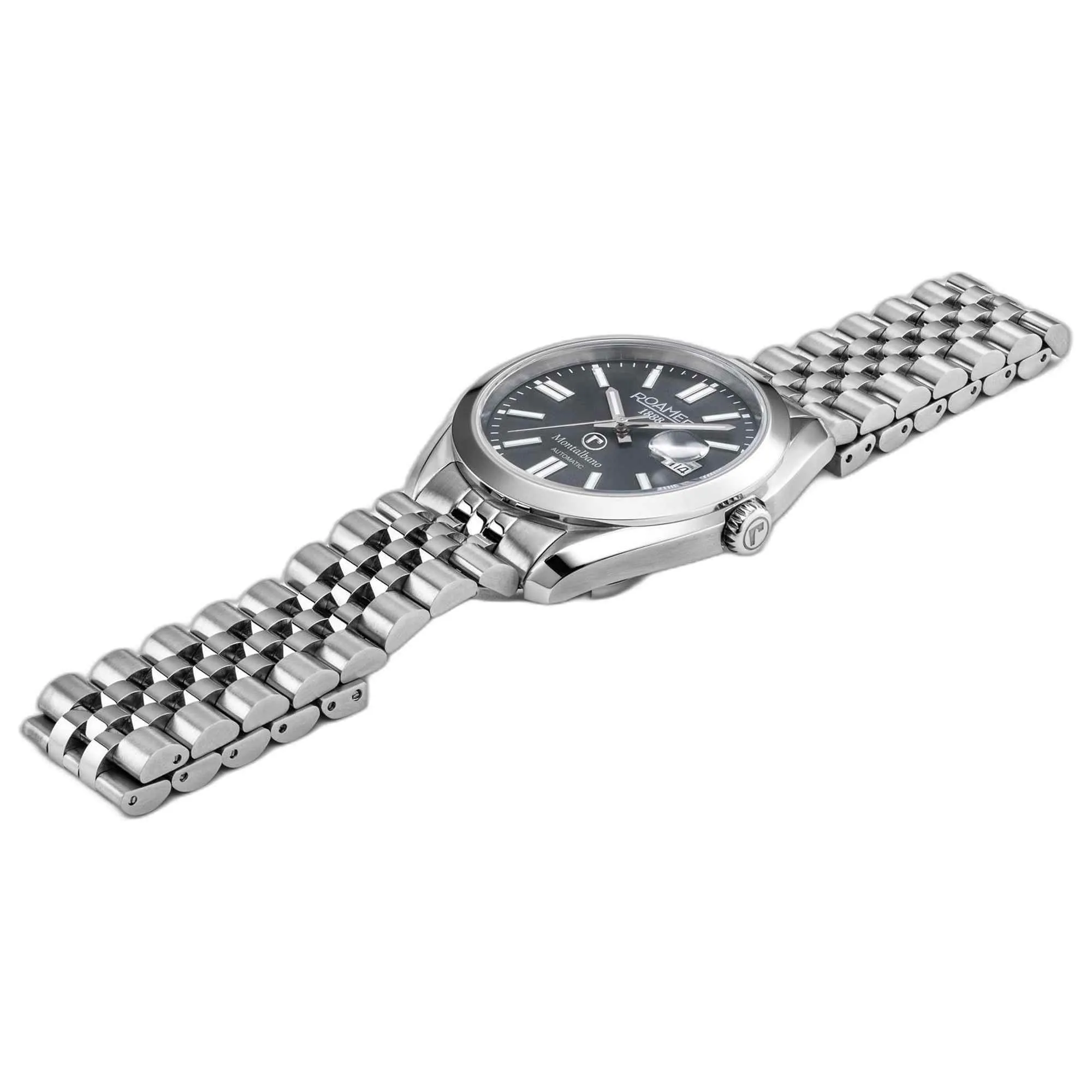 Roamer 996983 41 55 20 Men's Montalbano Grey Dial Automatic Watch sold by H.S. Johnson product image thumbnail 2