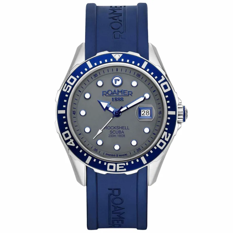 Roamer 867833 41 55 02 Men's Rockshell Mark III Scuba Silicone Watch sold by H.S. Johnson