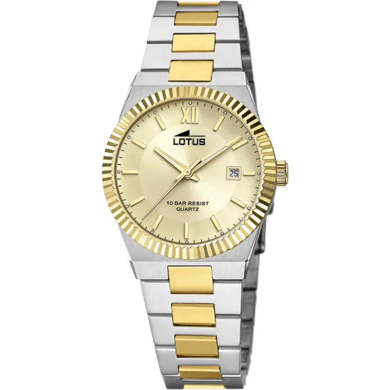 Lotus L18839/2 Women's Gold Dial Two Tone Watch sold by H.S. Johnson