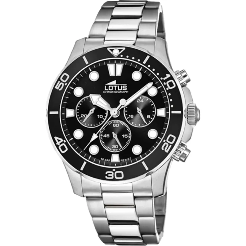 Lotus L18756/3 Men's Black Dial Chronograph Watch sold by H.S. Johnson