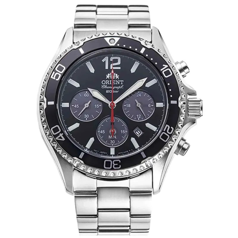 Orient RA-TX0202B10B Solar Quartz Sport Wristwatch sold by H.S. Johnson