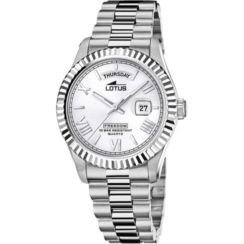 Lotus L18854/1 Men's Silver Dial Day Date Watch sold by H.S. Johnson