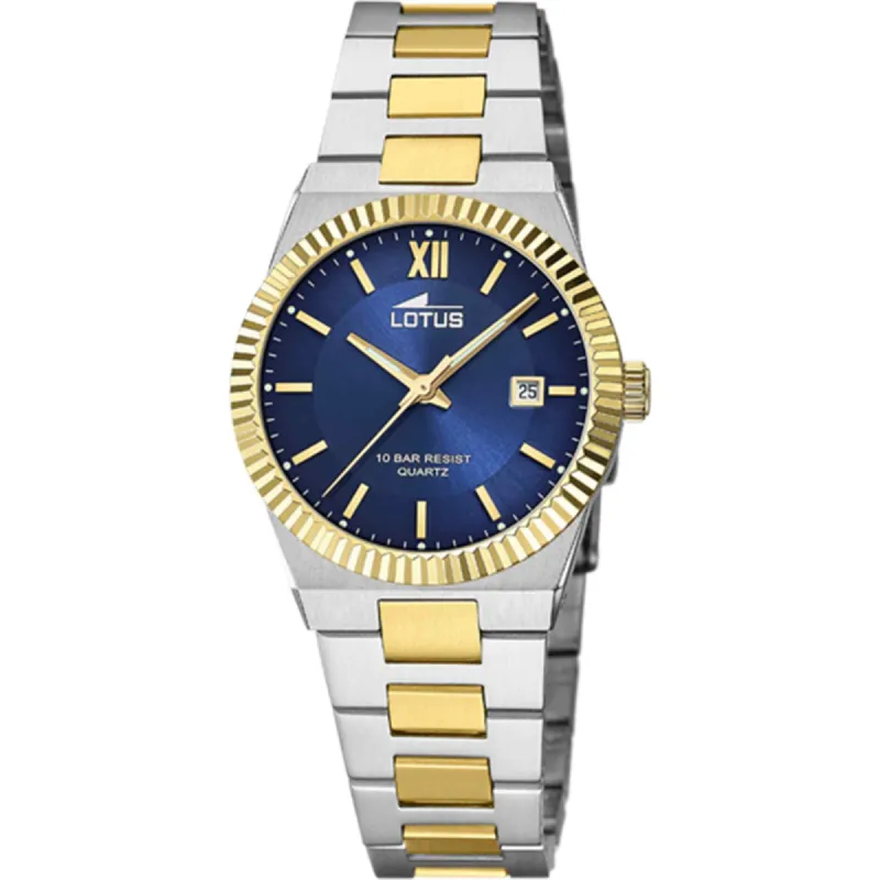 Lotus L18839/3 Women's Blue Dial Two Tone Watch sold by H.S. Johnson