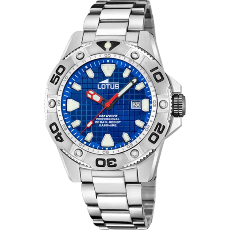 Lotus L18929/B Men's Blue Dial Diver Watch sold by H.S. Johnson
