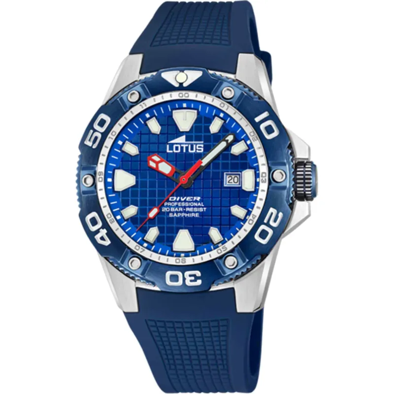 Lotus L18927/B Men's Blue Dial Diver Watch sold by H.S. Johnson