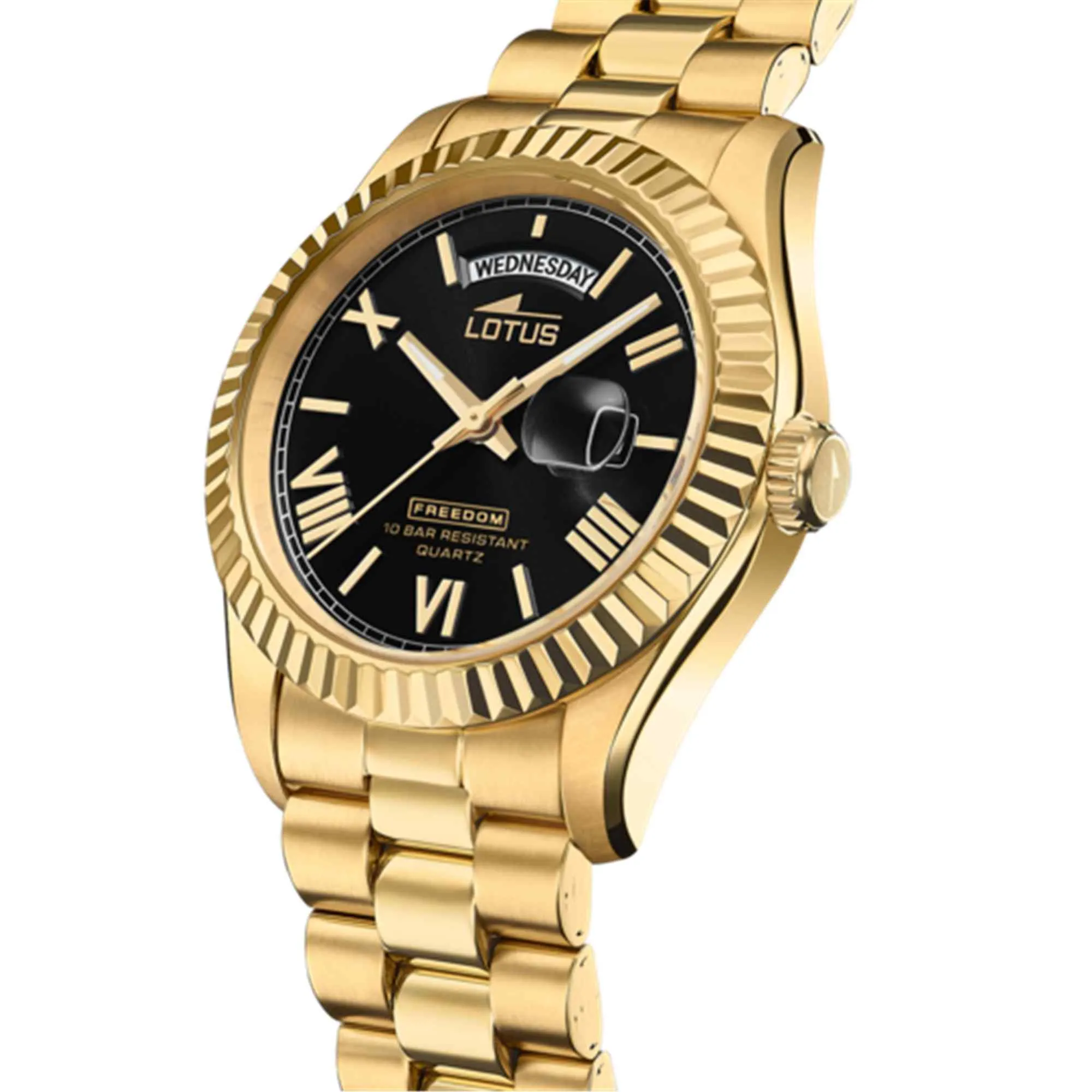 Lotus L18857/4 Men's Black Dial Day Date Watch sold by H.S. Johnson product image thumbnail 2