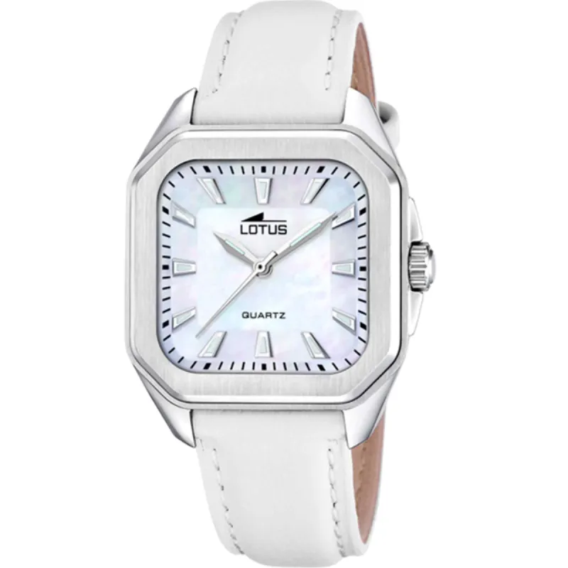 Lotus L18968/2 Women's Mother of Pearl Square Dial Watch sold by H.S. Johnson