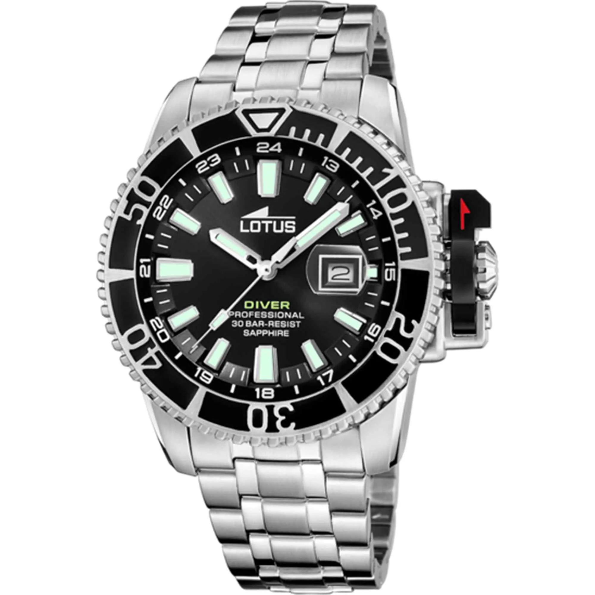 Lotus L18938/4 Men's Black Dial Diver Watch sold by H.S. Johnson