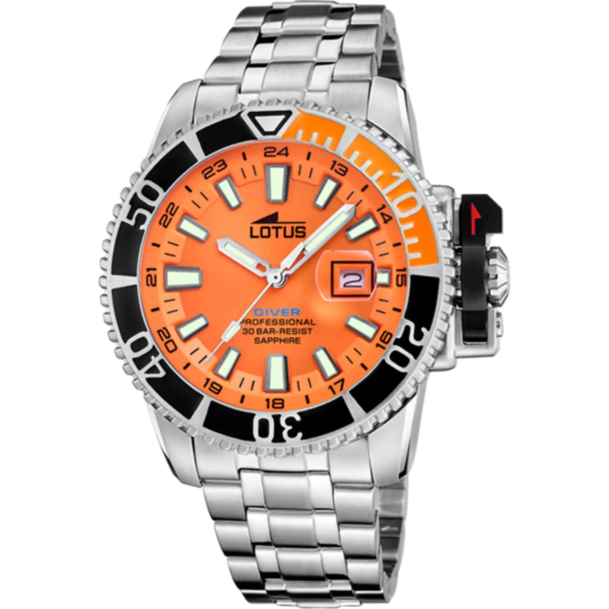 Lotus L18938/2 Men's Orange Dial Diver Watch sold by H.S. Johnson