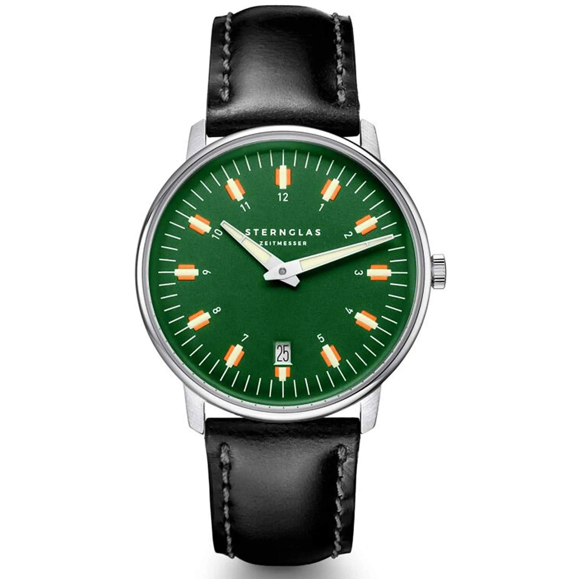 Sternglas S01-EG08-BR02 Men's Egor Green Dial Wristwatch sold by H.S. Johnson