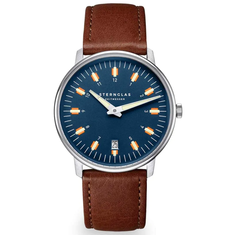 Sternglas S01-EG06-BR03 Men's Egor Blue Dial Wristwatch sold by H.S. Johnson