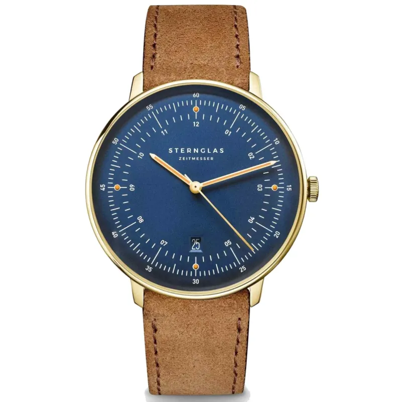 Sternglas S01-HHM07-WL02 Men's Hamburg Edition Blue Dial Wristwatch sold by H.S. Johnson