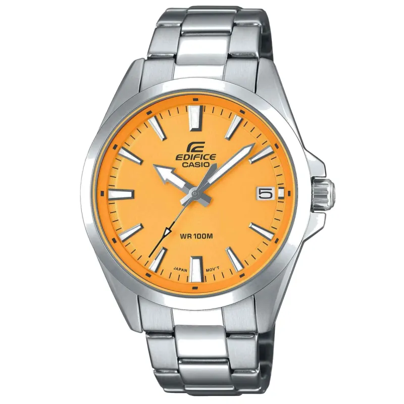 Edifice EFV-100D-9AVUEF Orange Dial Classic Watch sold by H.S. Johnson