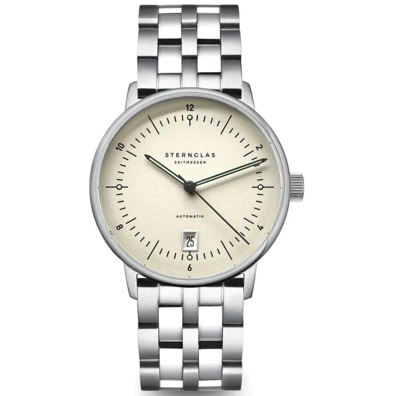 Sternglas S02-NP26-ME13 Men's Naos Pro Steel Bracelet Wristwatch sold by H.S. Johnson