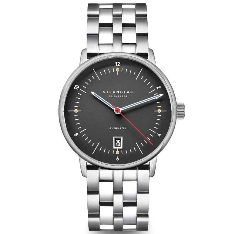 Sternglas S02-NP11-ME13 Men's Naos Pro Steel Bracelet Wristwatch sold by H.S. Johnson