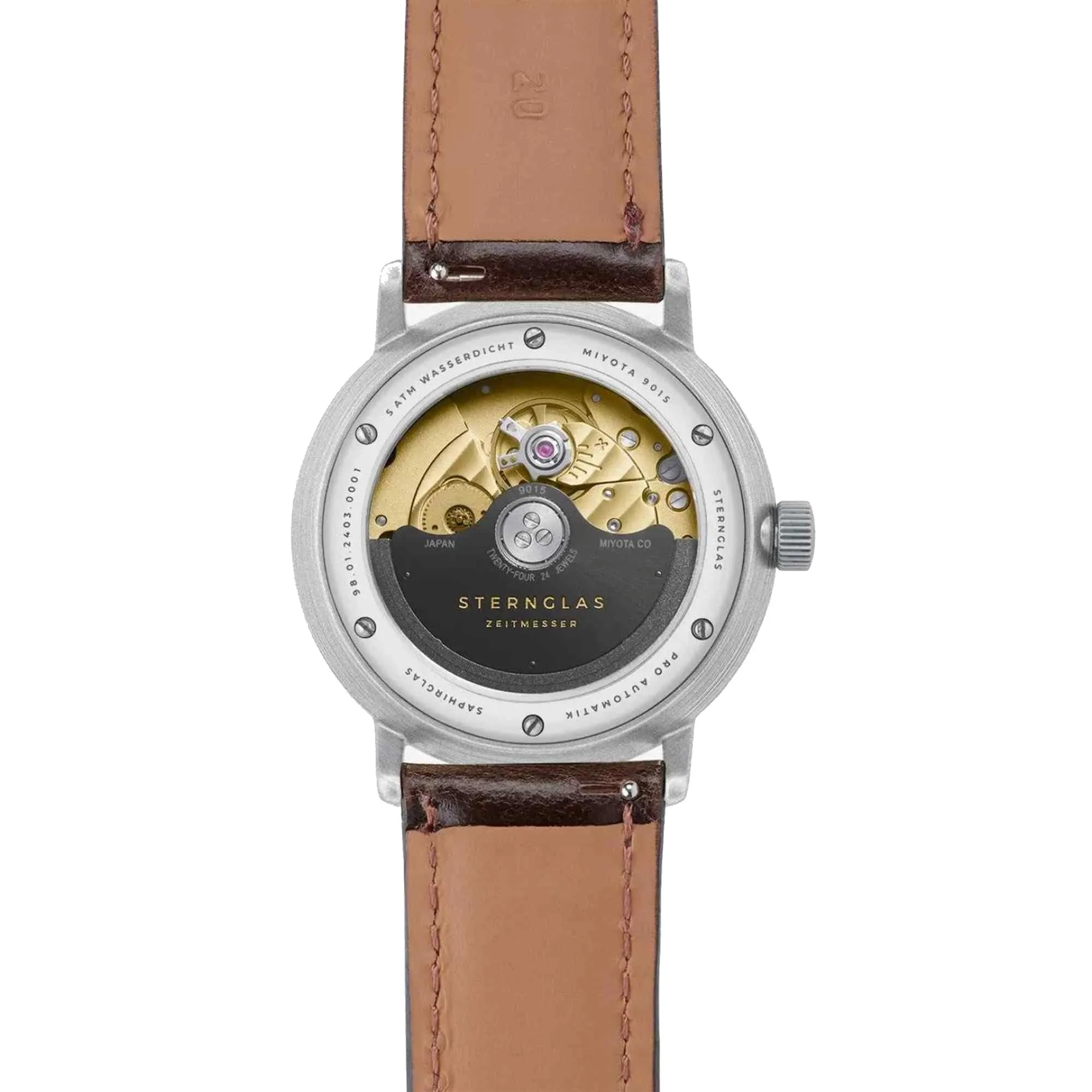 Sternglas S02-NP11-BR03 Men's Naos Pro Brown Leather Strap Watch sold by H.S. Johnson product image thumbnail 2
