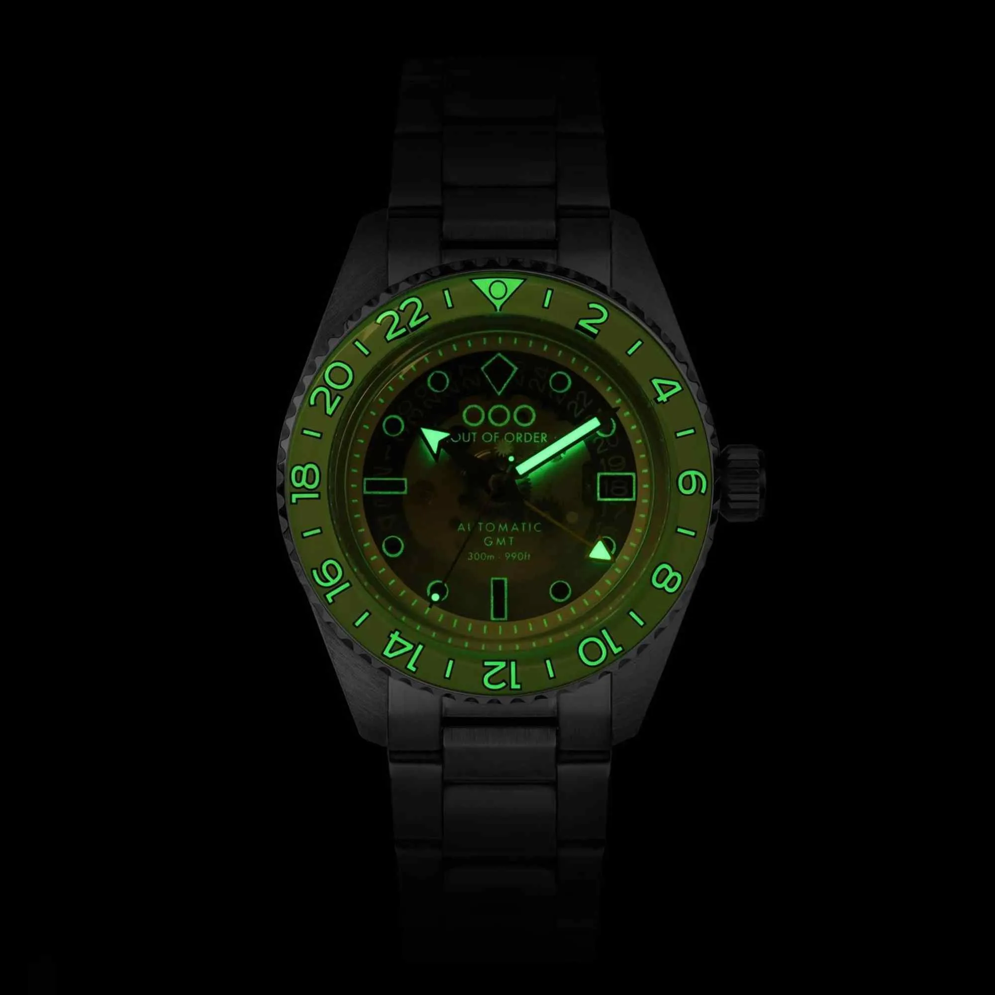 Out Of Order 001-25.BAND.GT Men's Gin & Tonic GMT Automatic Wristwatch sold by H.S. Johnson product image thumbnail 2