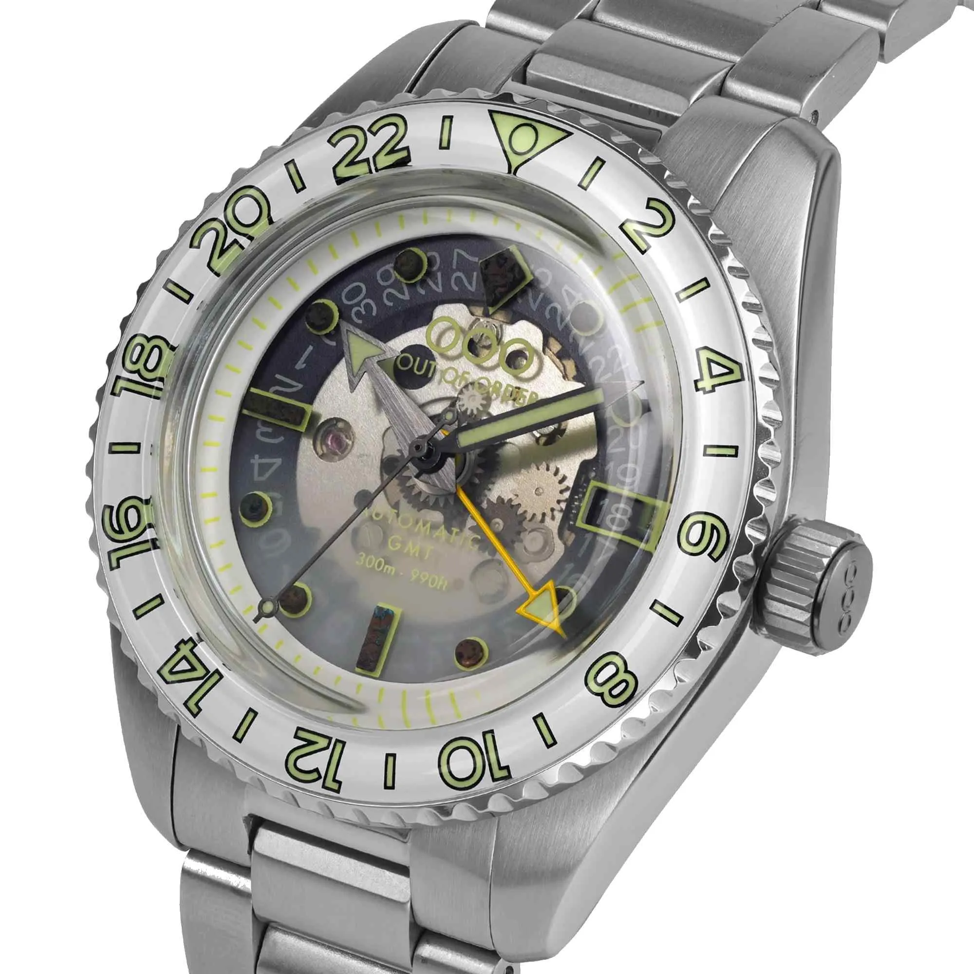 Out Of Order 001-25.BAND.GT Men's Gin & Tonic GMT Automatic Wristwatch sold by H.S. Johnson product image thumbnail 4