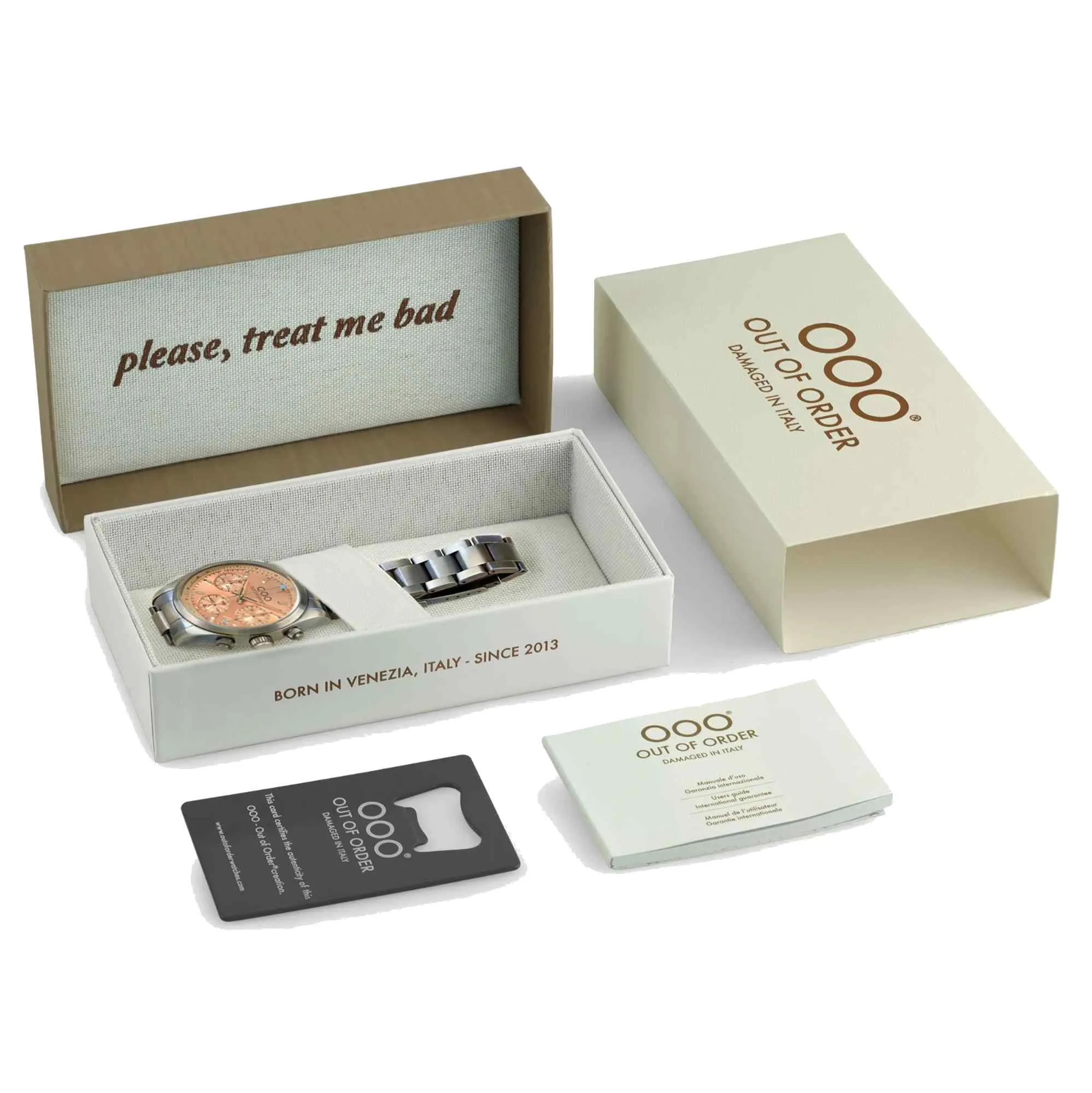 Out Of Order 001-23.PE.AC Men's Sporty Cronografo Peach Watch sold by H.S. Johnson product image thumbnail 4