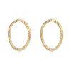 Elements Gold GE1000 Rope Effect Hoop Earrings sold by H.S. Johnson