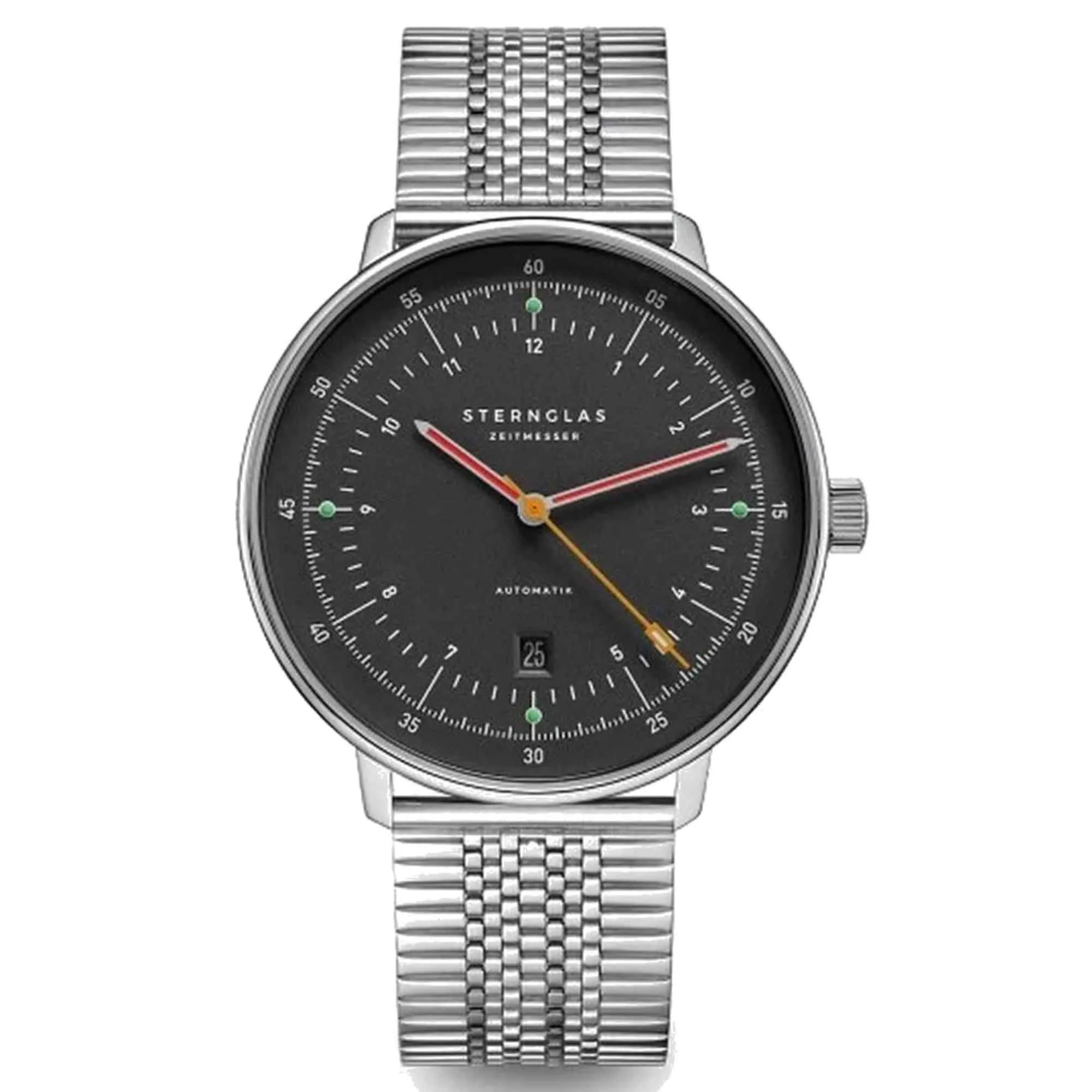 Sternglas S02-HH39-ME08 Men's Hamburg Neugraphite Automatic Wristwatch sold by H.S. Johnson