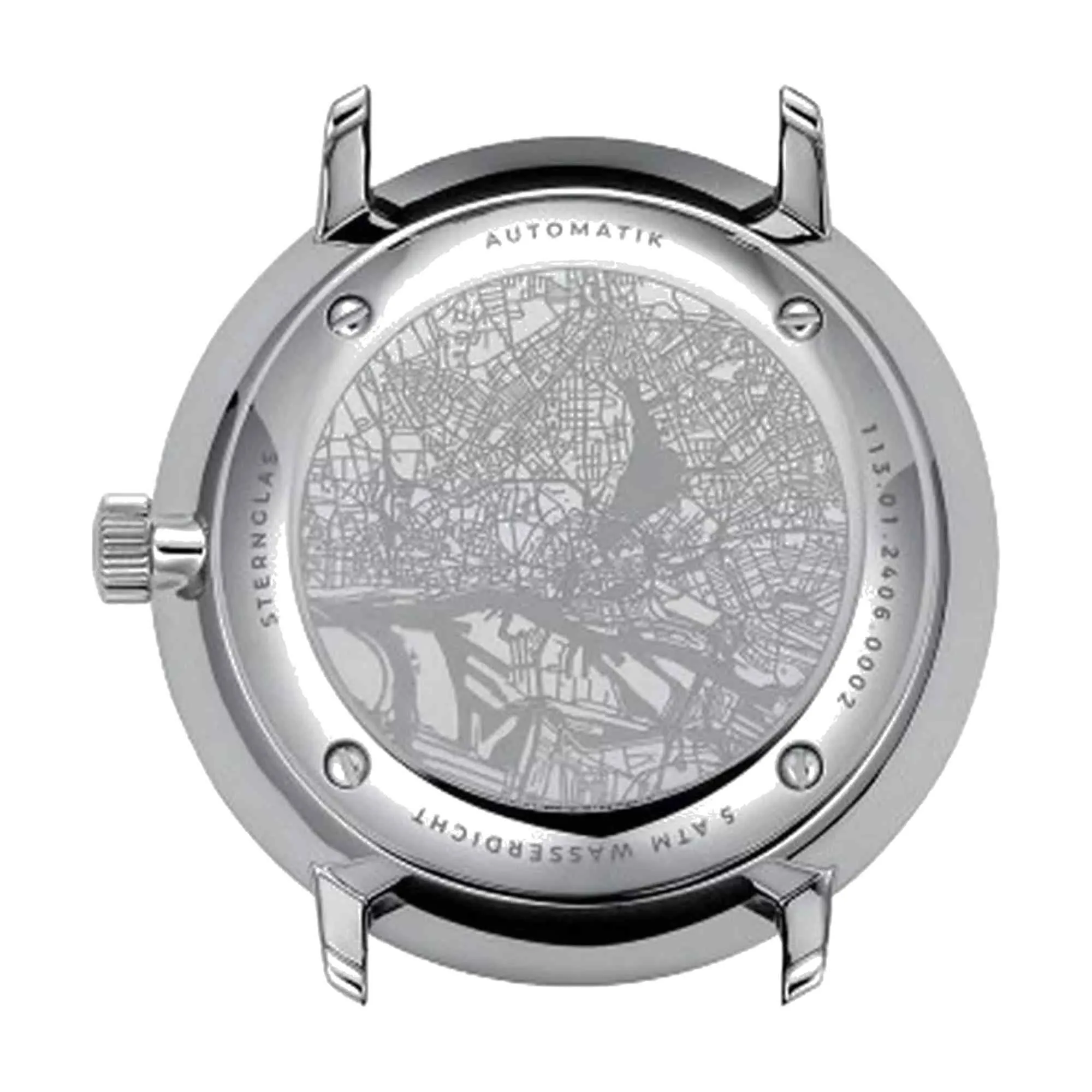 Sternglas S02-HH39-BR03 Men's Hamburg Neugraphite Automatic Wristwatch sold by H.S. Johnson product image thumbnail 2