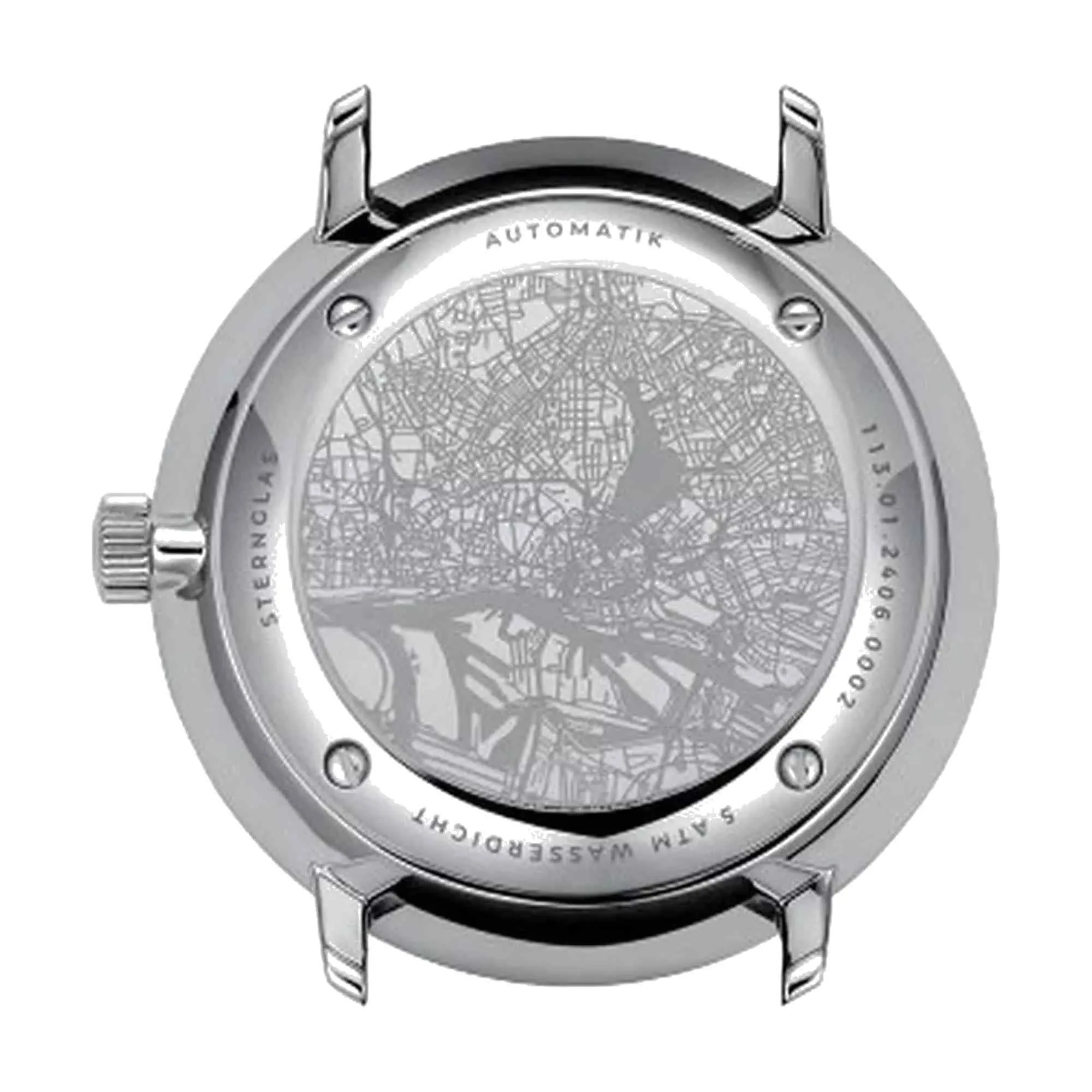 Sternglas S02-HH39-BR02 Men's Hamburg Neugraphite Automatic Wristwatch sold by H.S. Johnson product image thumbnail 2