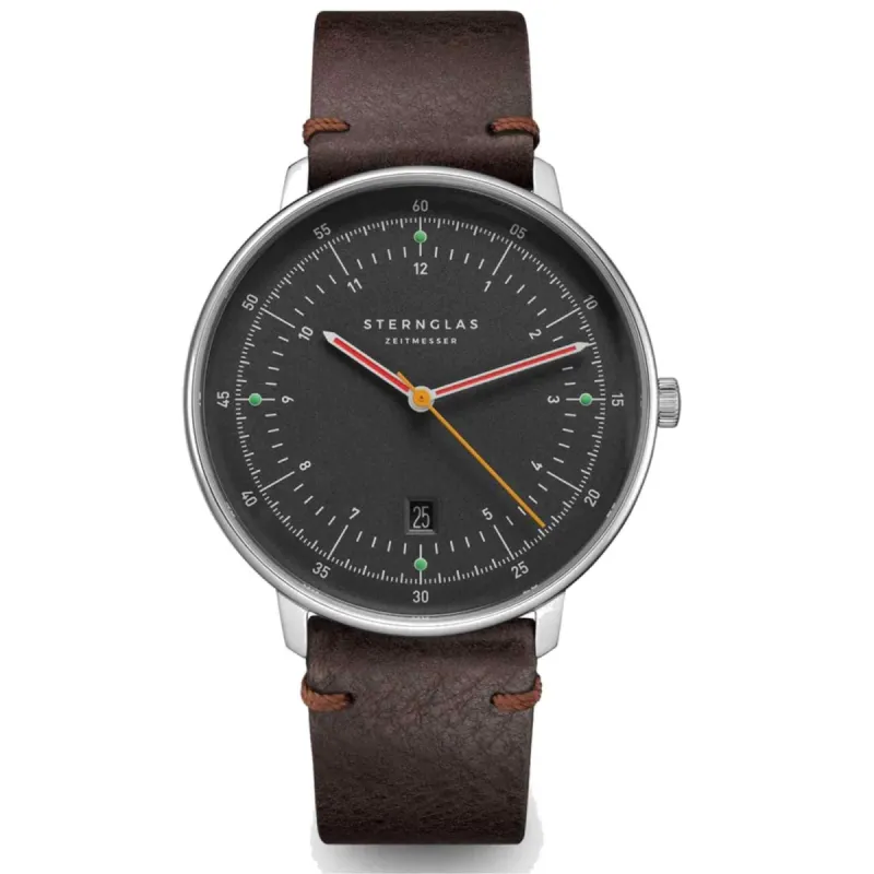 Sternglas S01-HH39-VI11 Men's Hamburg Neugraphite Wristwatch sold by H.S. Johnson
