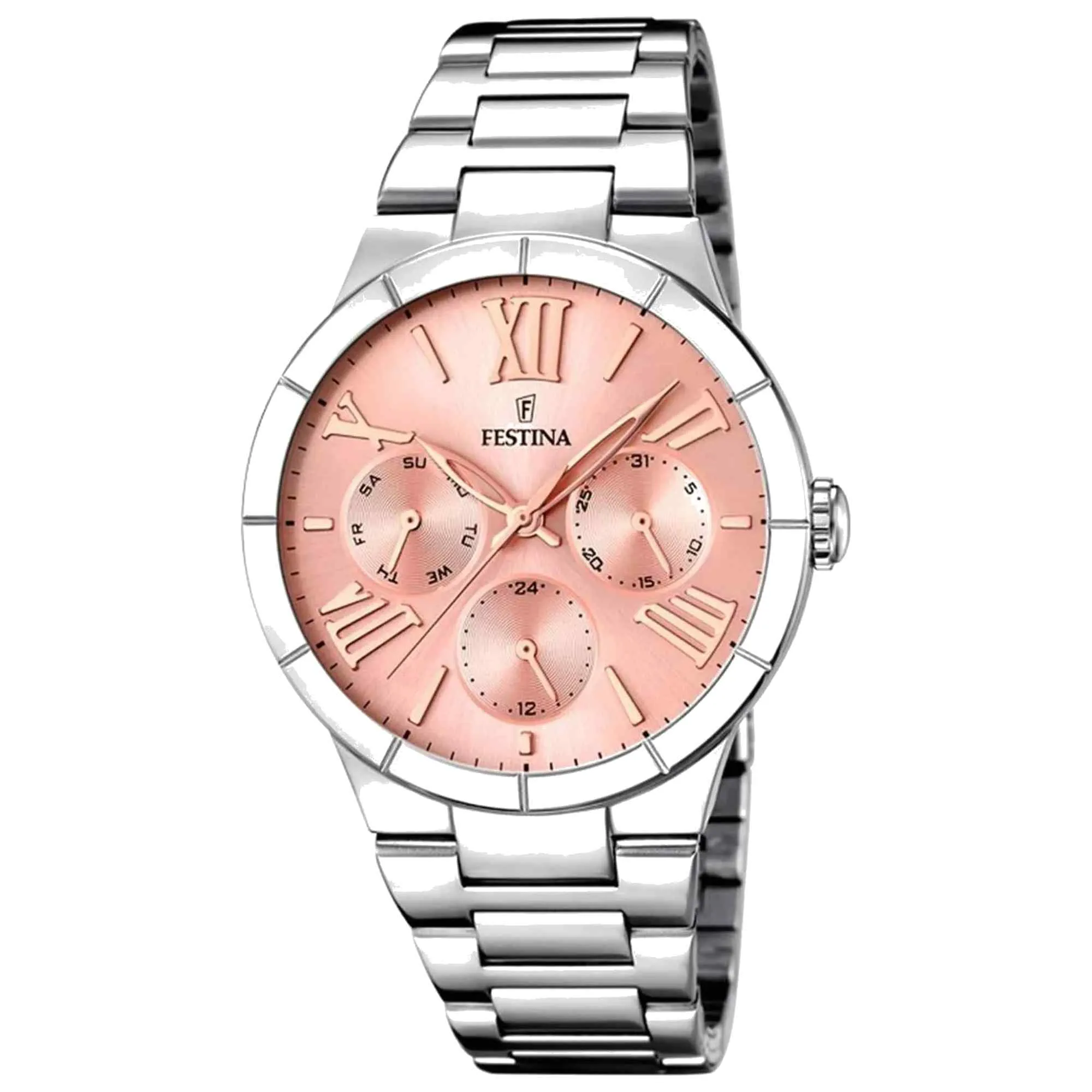 Festina F16716/3 Women's Boyfriend Pink Dial Watch sold by H.S. Johnson