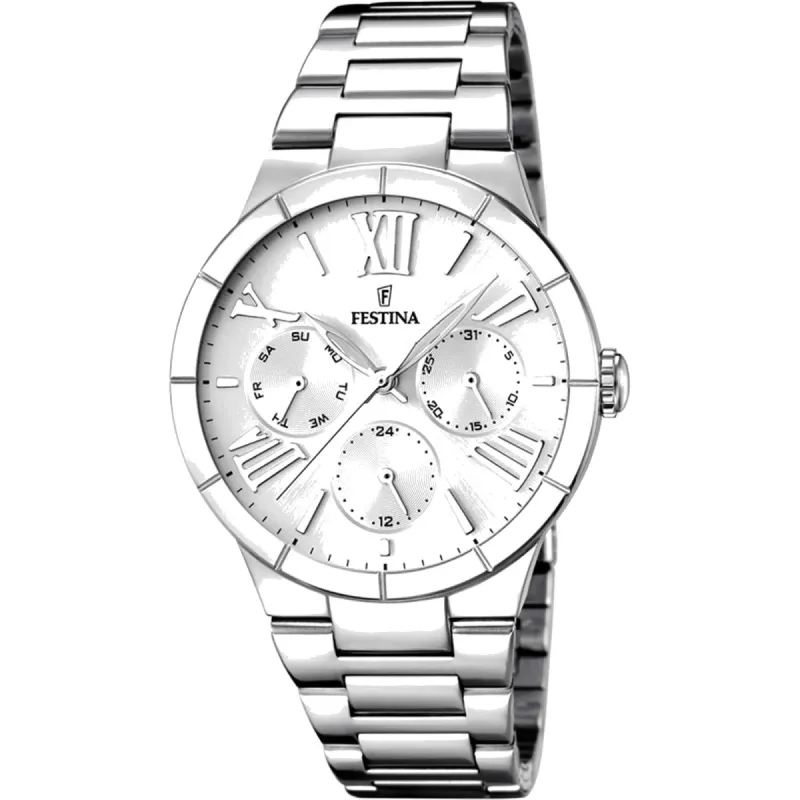 Festina F16716/1 Women's Boyfriend White Dial Watch sold by H.S. Johnson