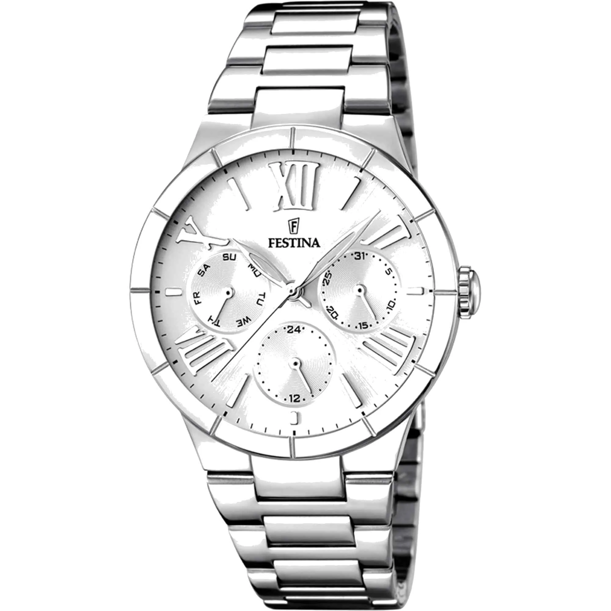 Festina F16716/1 Women's Boyfriend White Dial Watch sold by H.S. Johnson