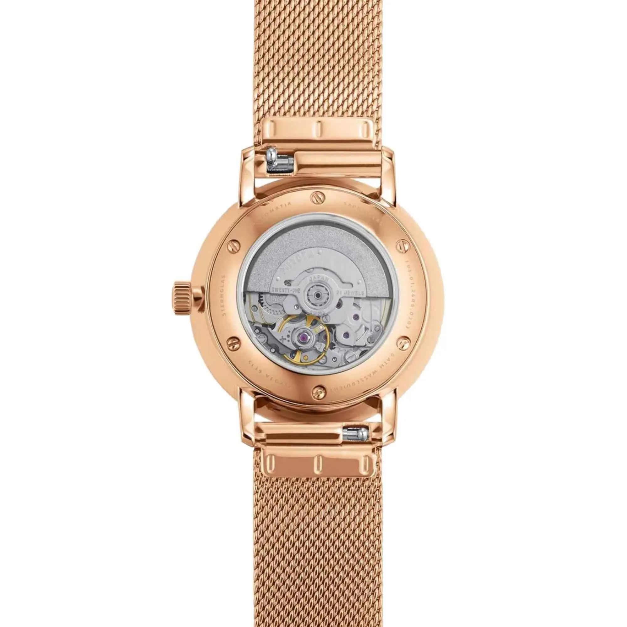 Sternglas S02-ND13-MI09 Women's Naos XS Rose Gold Mesh Strap Wristwatch sold by H.S. Johnson product image thumbnail 3