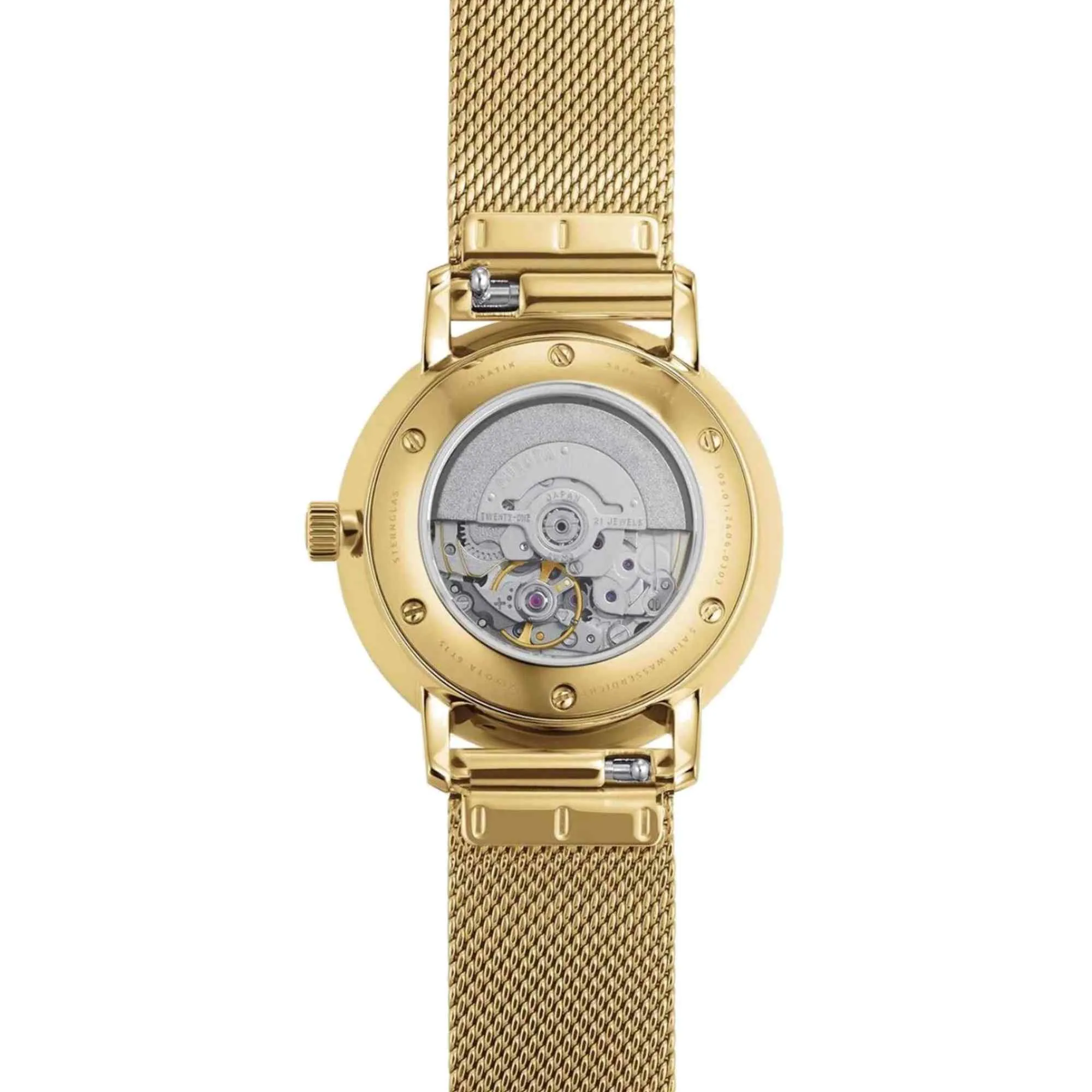 Sternglas S02-ND02-MI07 Women's Naos XS Gold Mesh Strap Wristwatch sold by H.S. Johnson product image thumbnail 3