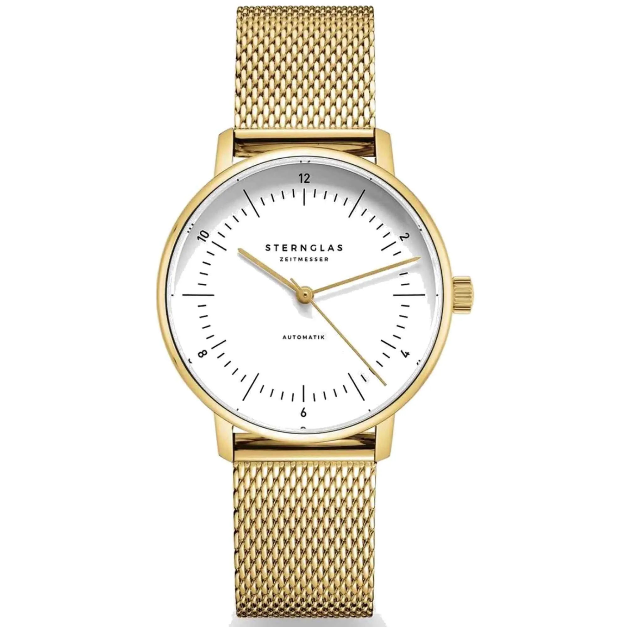 Sternglas S02-ND02-MI07 Women's Naos XS Gold Mesh Strap Wristwatch sold by H.S. Johnson