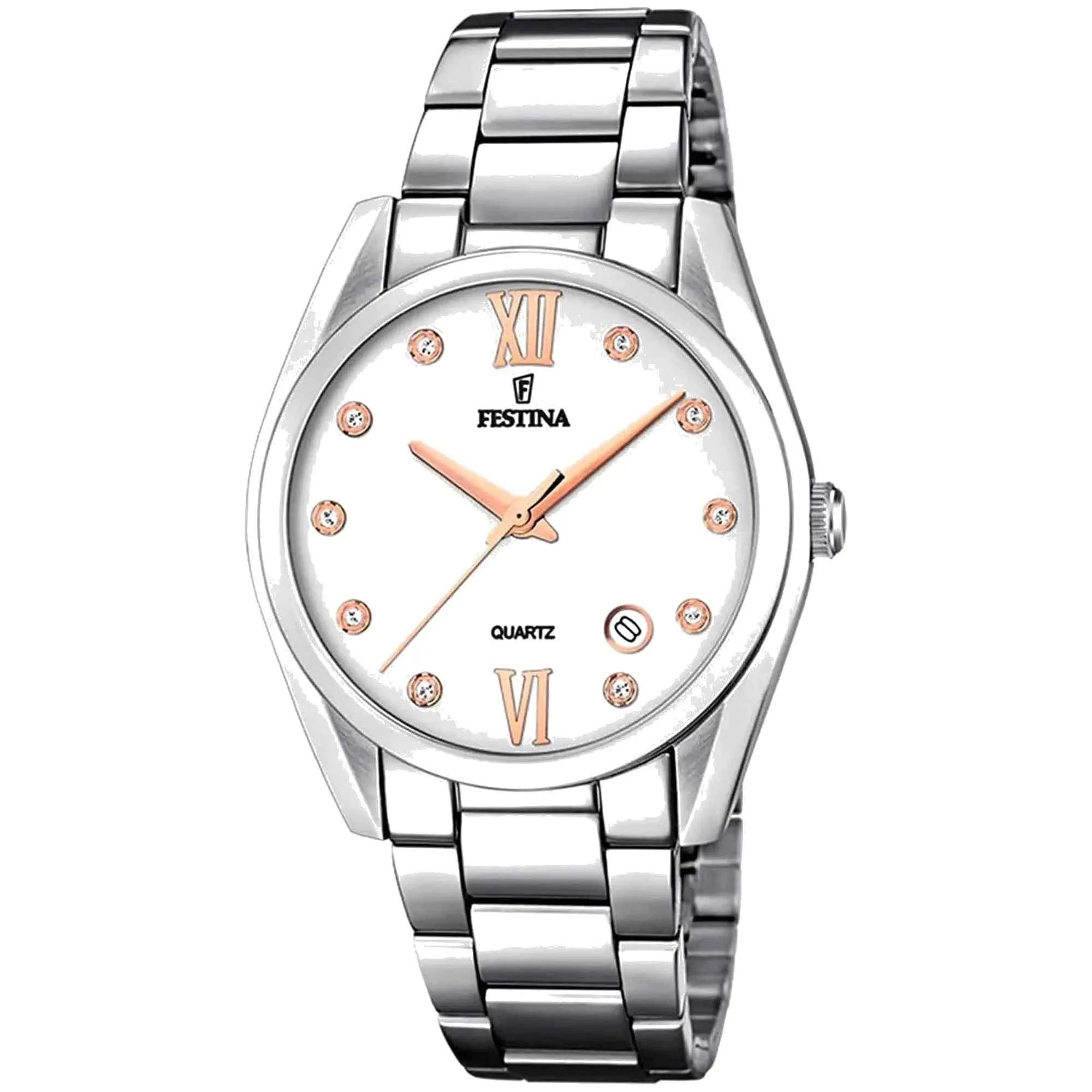 Festina F16790/A Women's Boyfriend Silver Dial Watch sold by H.S. Johnson