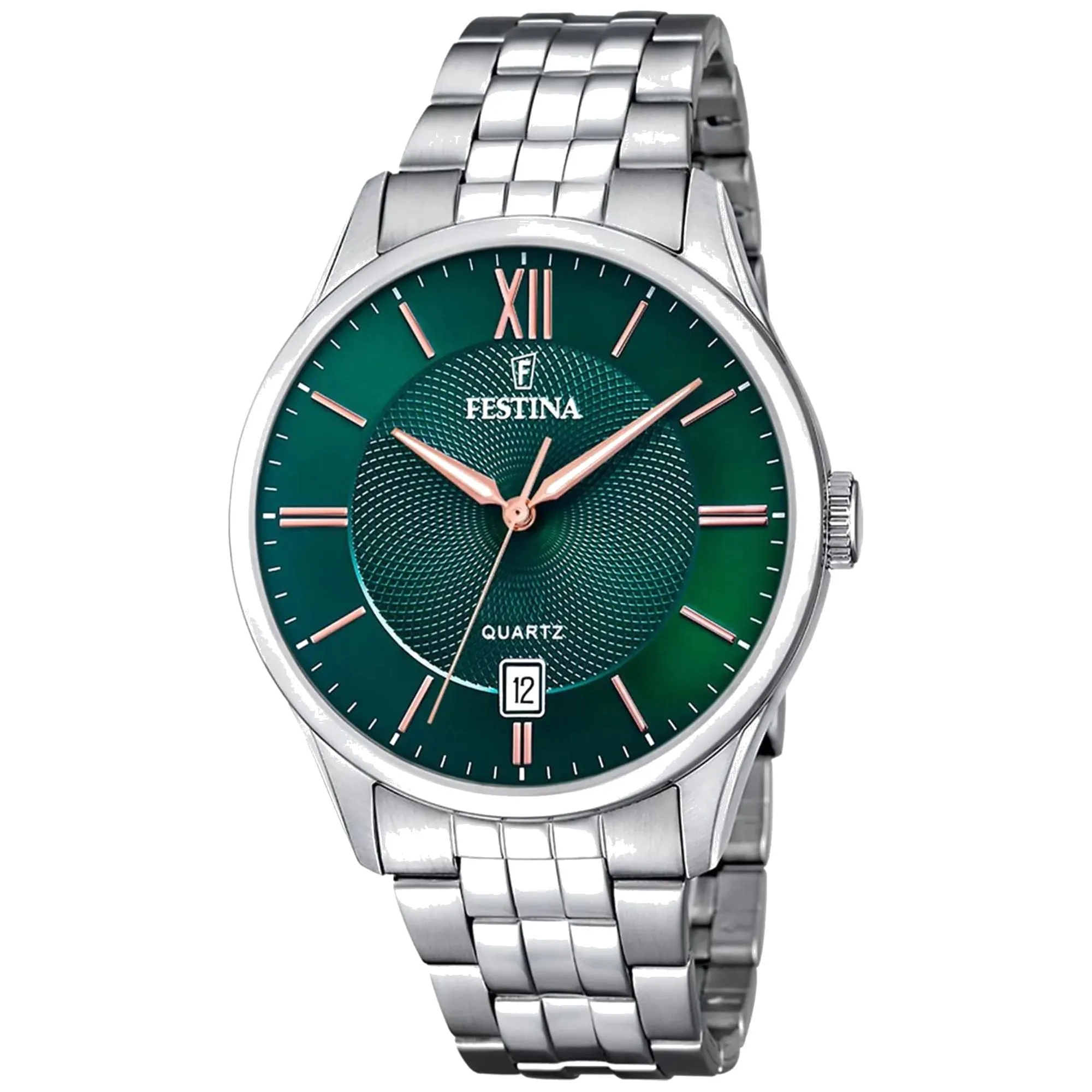 Festina F20425/7 Men's Classic Green Dial Watch sold by H.S. Johnson