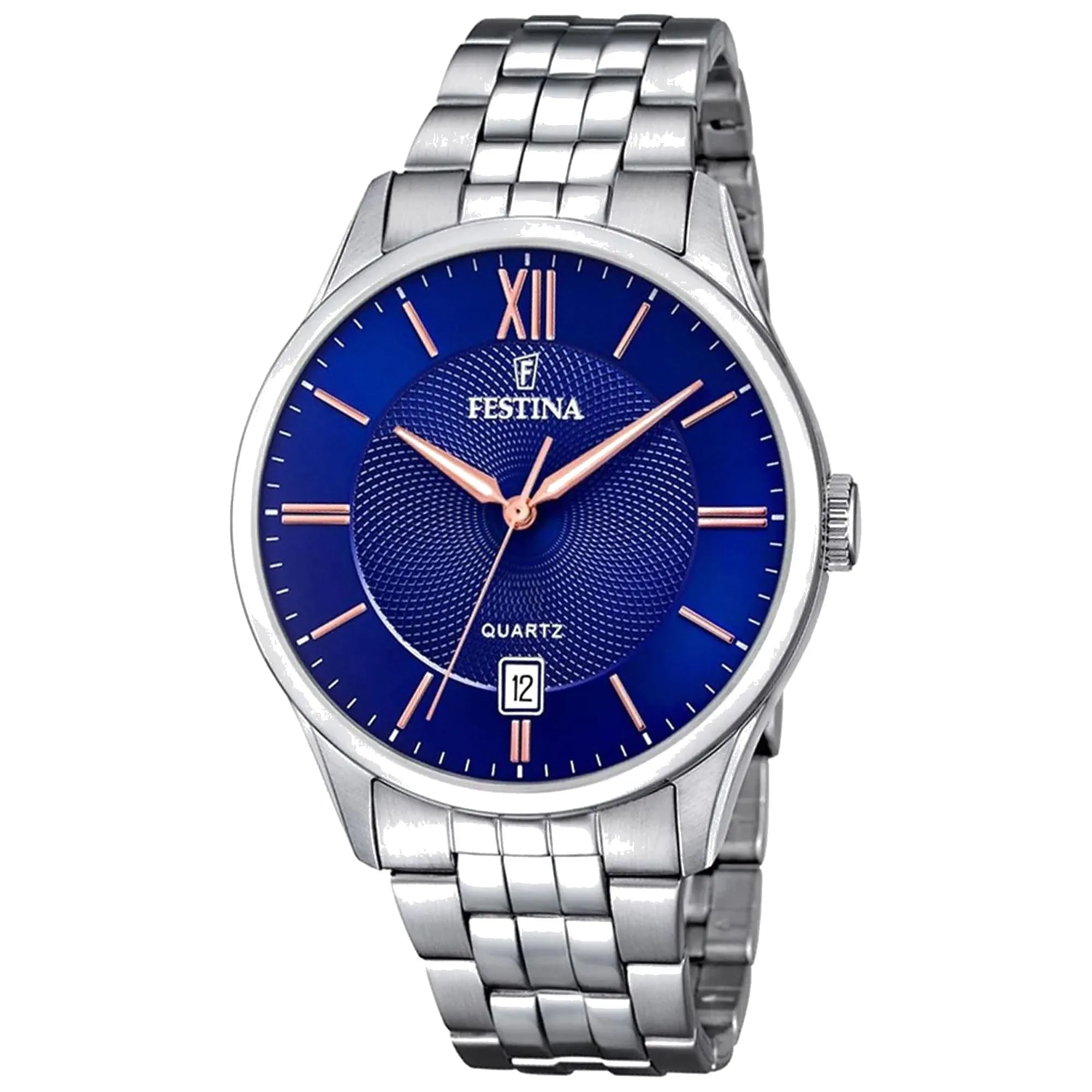 Festina F20425/5 Men's Classic Blue Dial Watch sold by H.S. Johnson