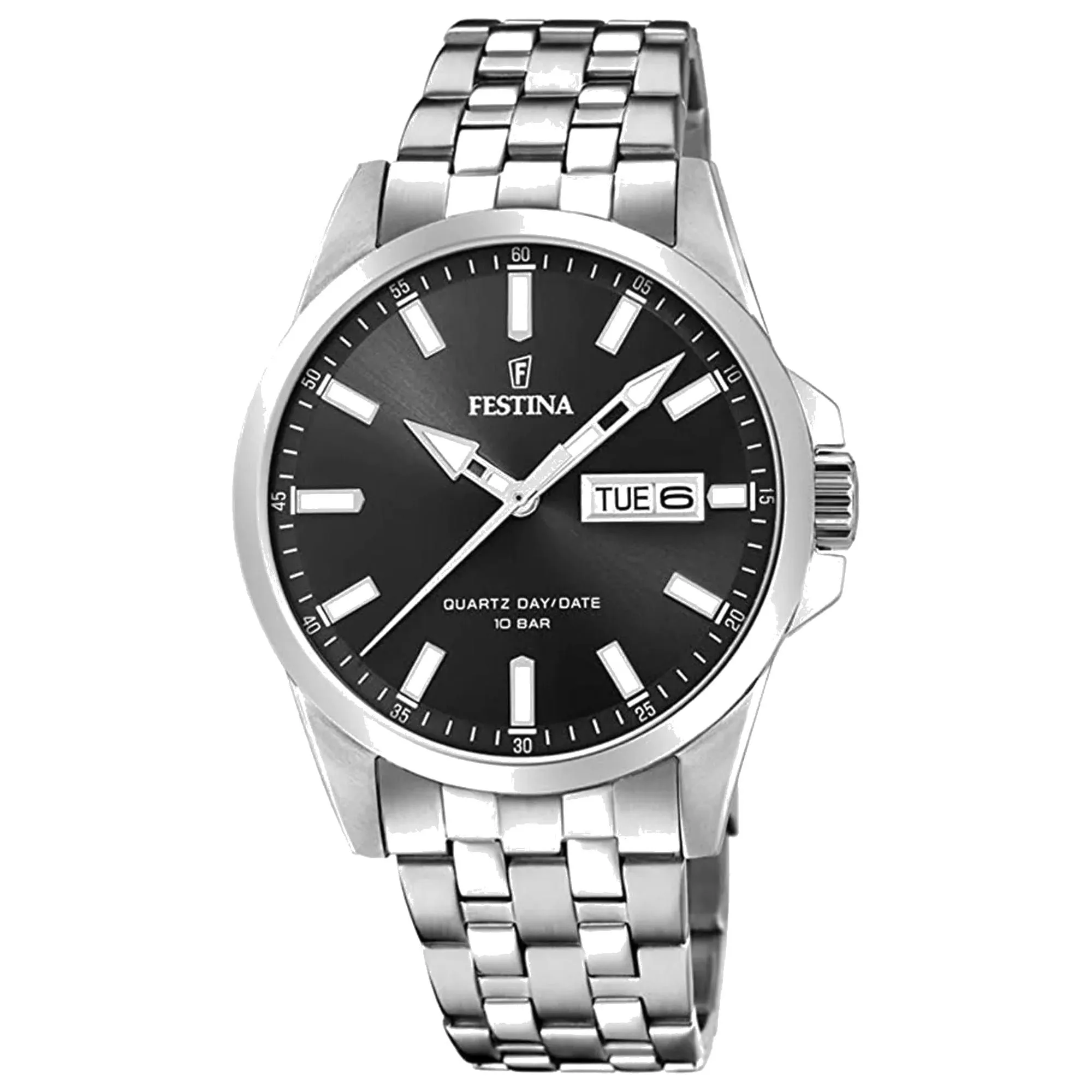 Festina F20357/4 Men's Classic Black Dial Watch sold by H.S. Johnson