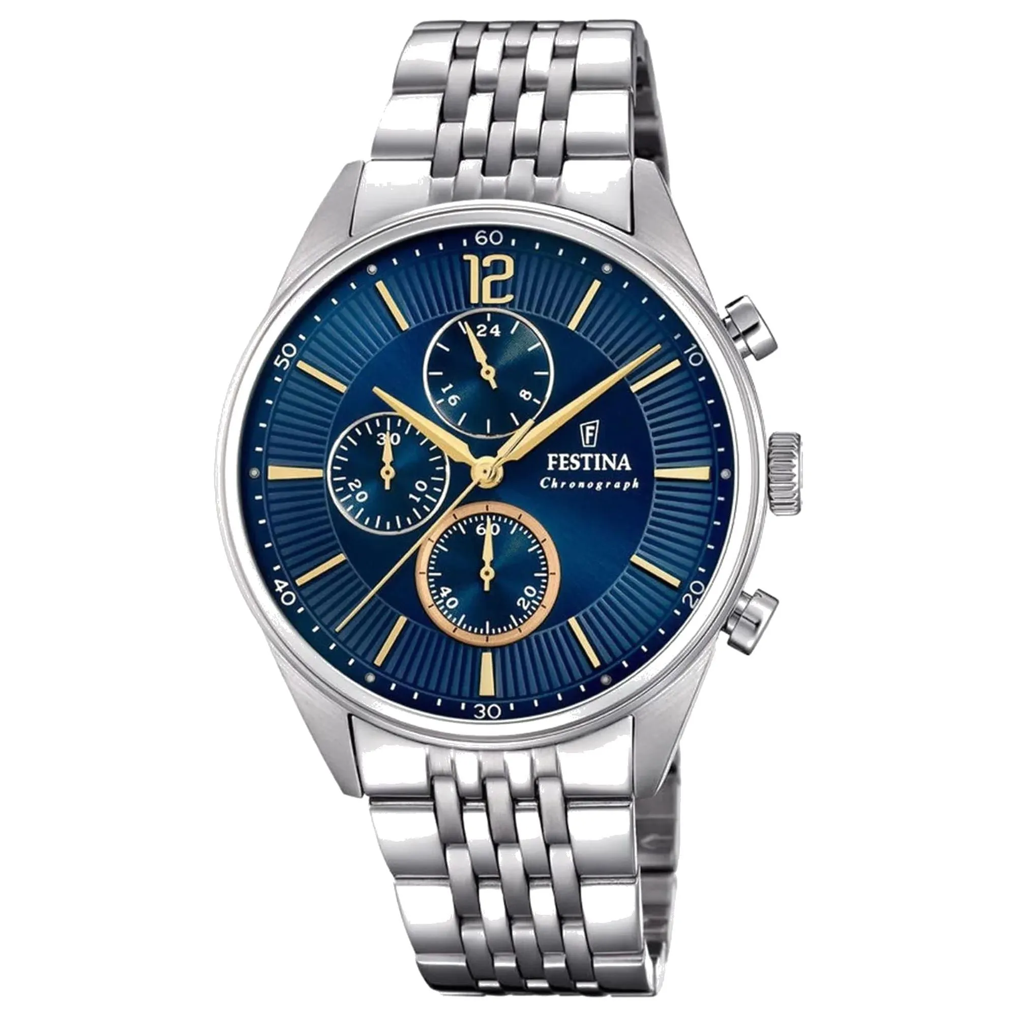 Festina F20285/3 Men's Timeless Chronograph Blue Dial Watch sold by H.S. Johnson