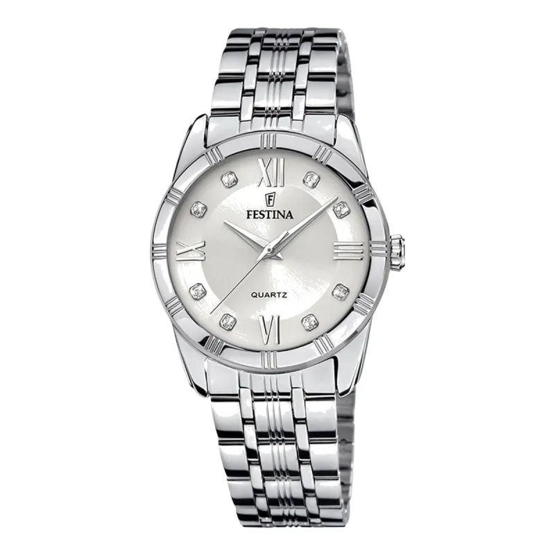 Festina F16940/A Women's Mademoiselle Silver Dial Watch sold by H.S. Johnson