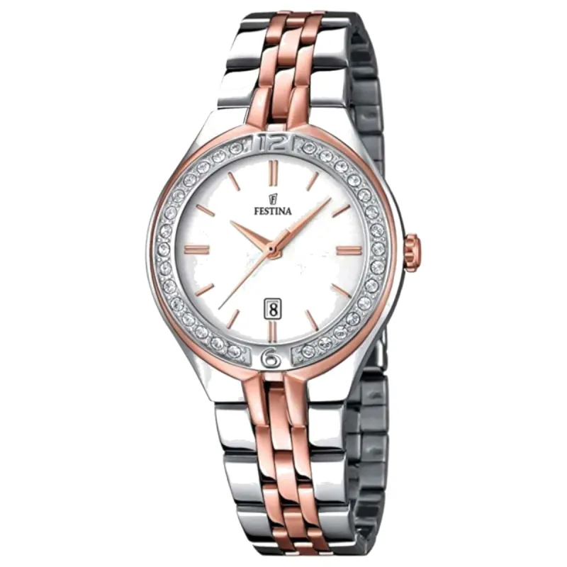 Festina F16868/2 Women's Mademoiselle Silver Dial Watch sold by H.S. Johnson