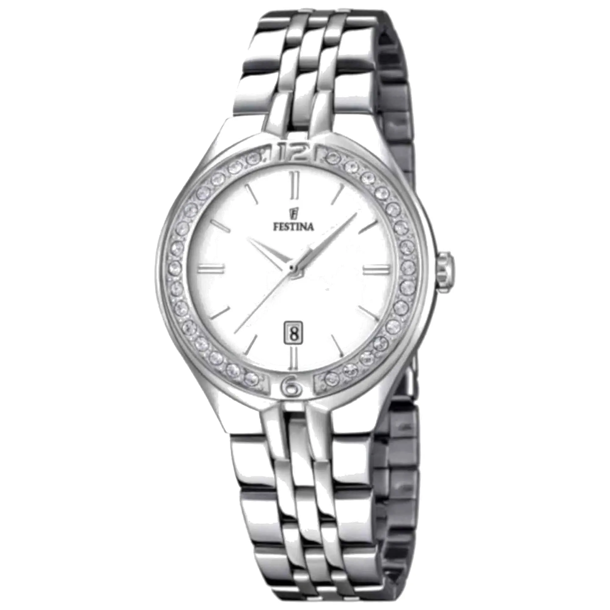 Festina F16867/1 Women's Mademoiselle Silver Dial Watch sold by H.S. Johnson
