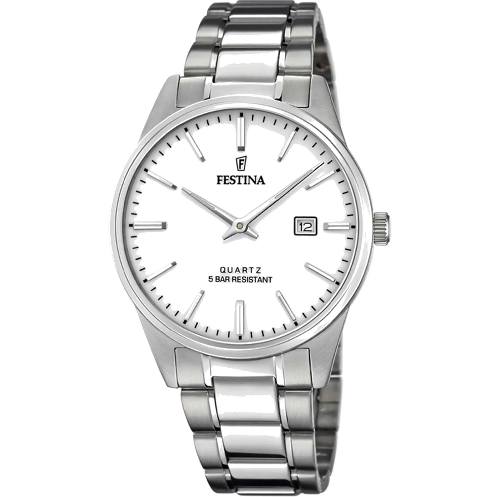 Festina F20511/2 Men's Classic Silver Dial Watch sold by H.S. Johnson