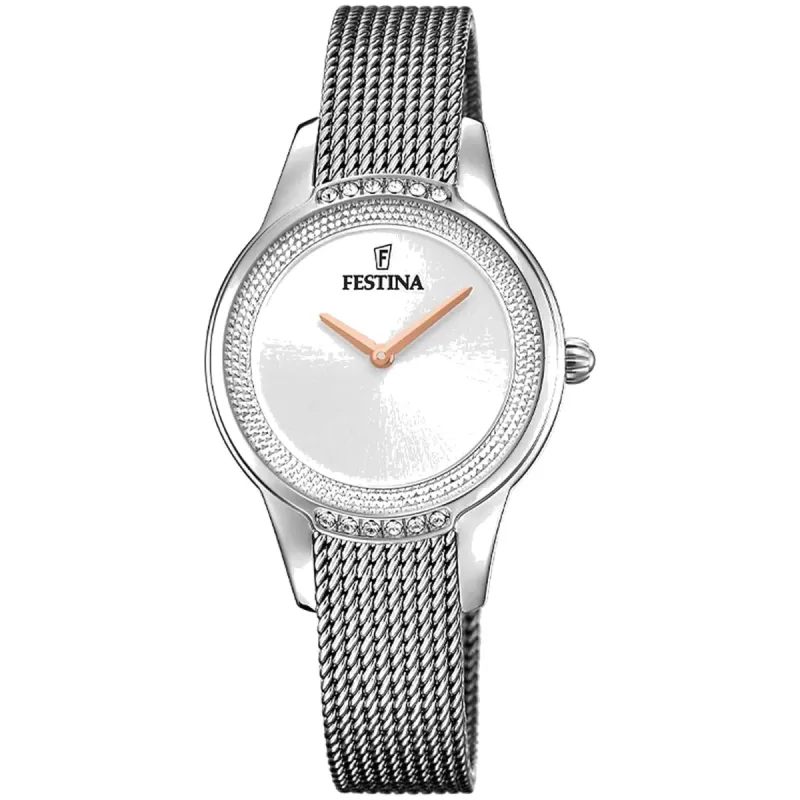 Festina F20494/1 Women's Mademoiselle Silver Dial Watch sold by H.S. Johnson